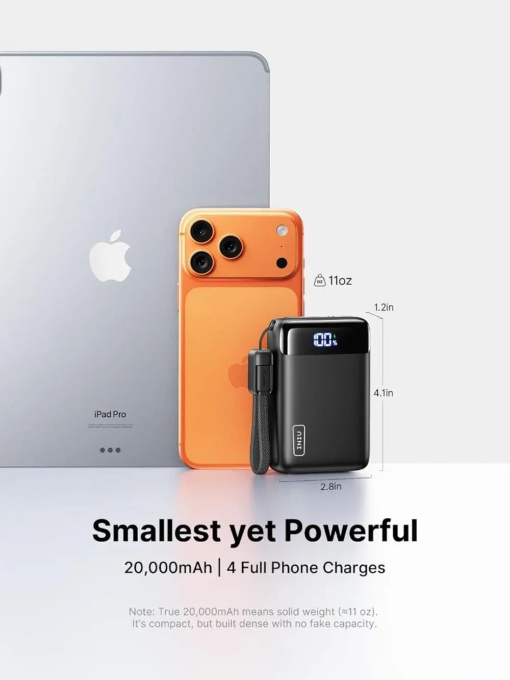 20000mAh Portable Charger, 22.5W PD Fast Charging Power Bank, Mini Size, Travel